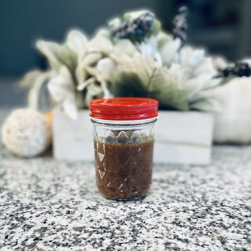 Keto Pumpkin Spice Syrup in Jar