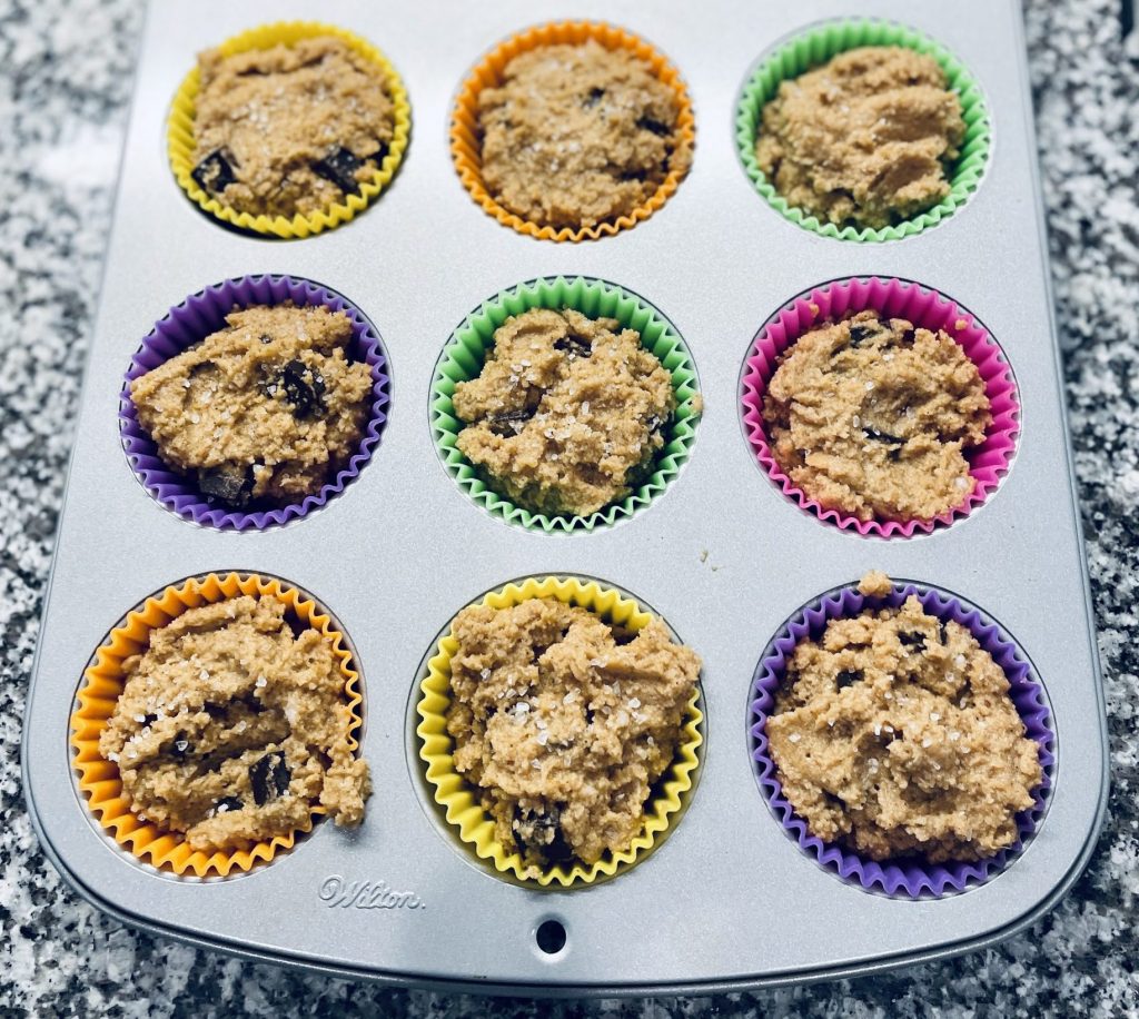 Cooked Pumpkin Spice Muffins in Tray