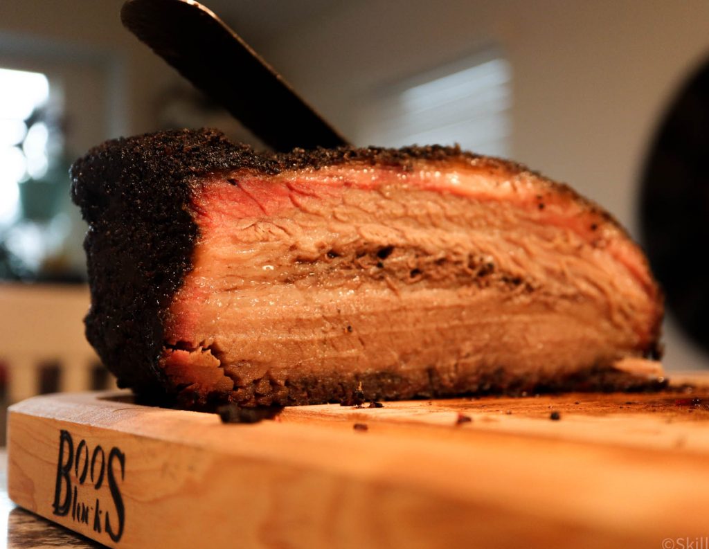 Smoked Brisket on Cutting Block