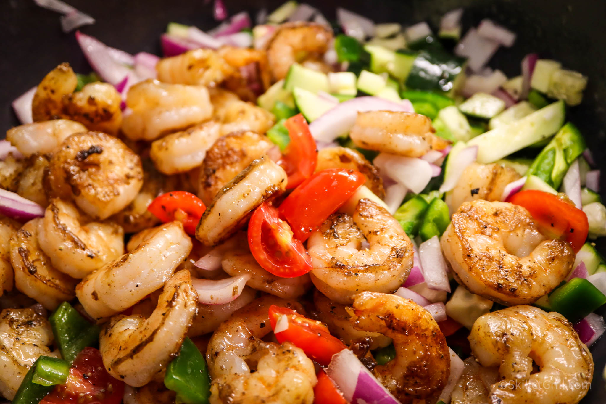 Shrimp Ceviche in Black Bowl