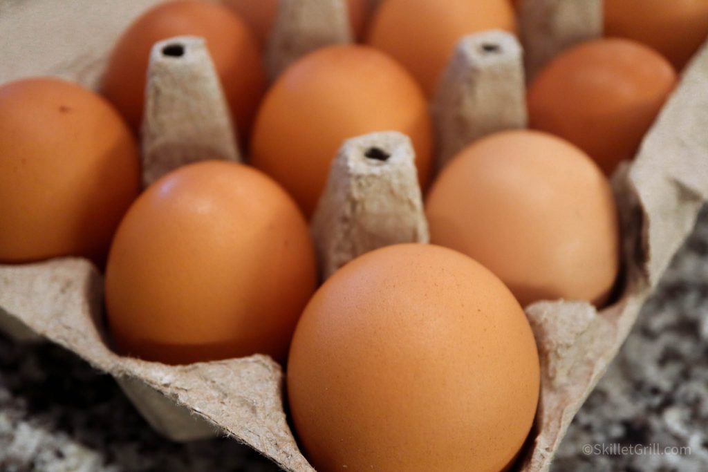 Eggs in egg carton