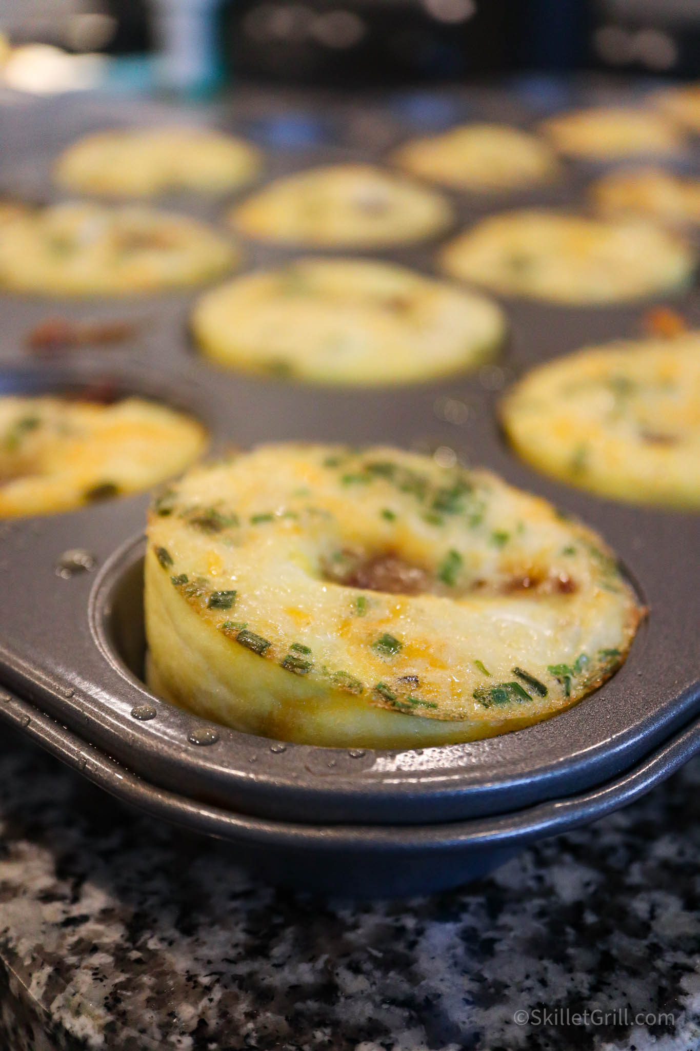 Keto Egg Bits in Baking Tin